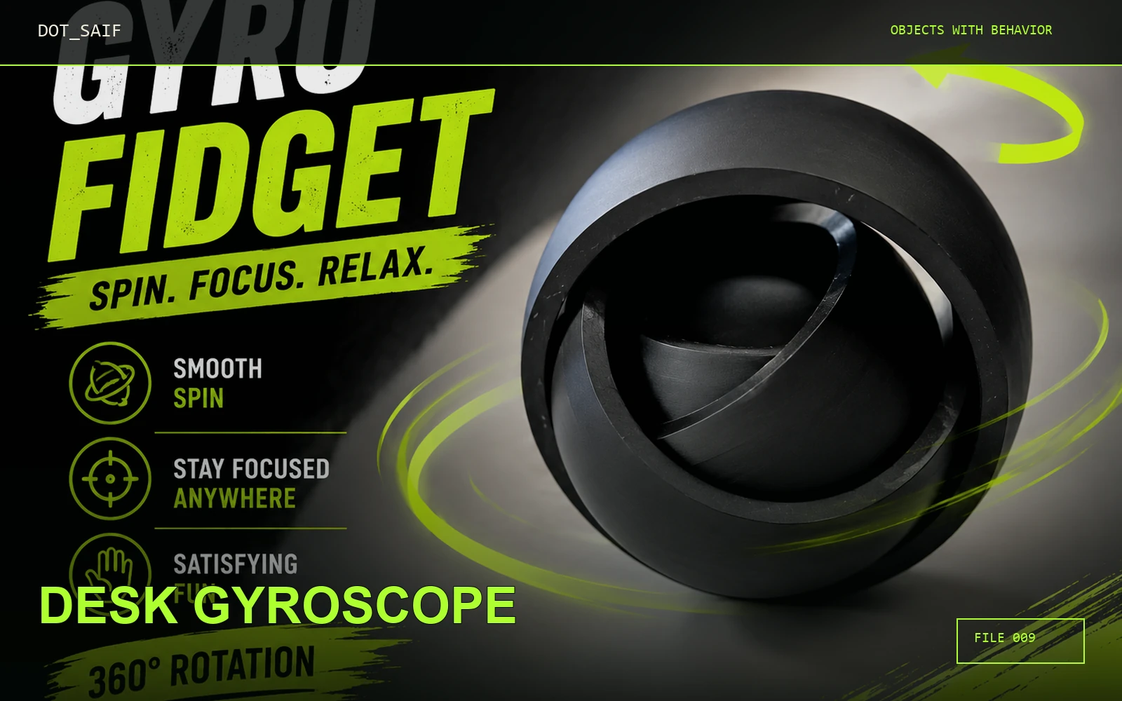 Desk Gyroscope Dot Saif cover