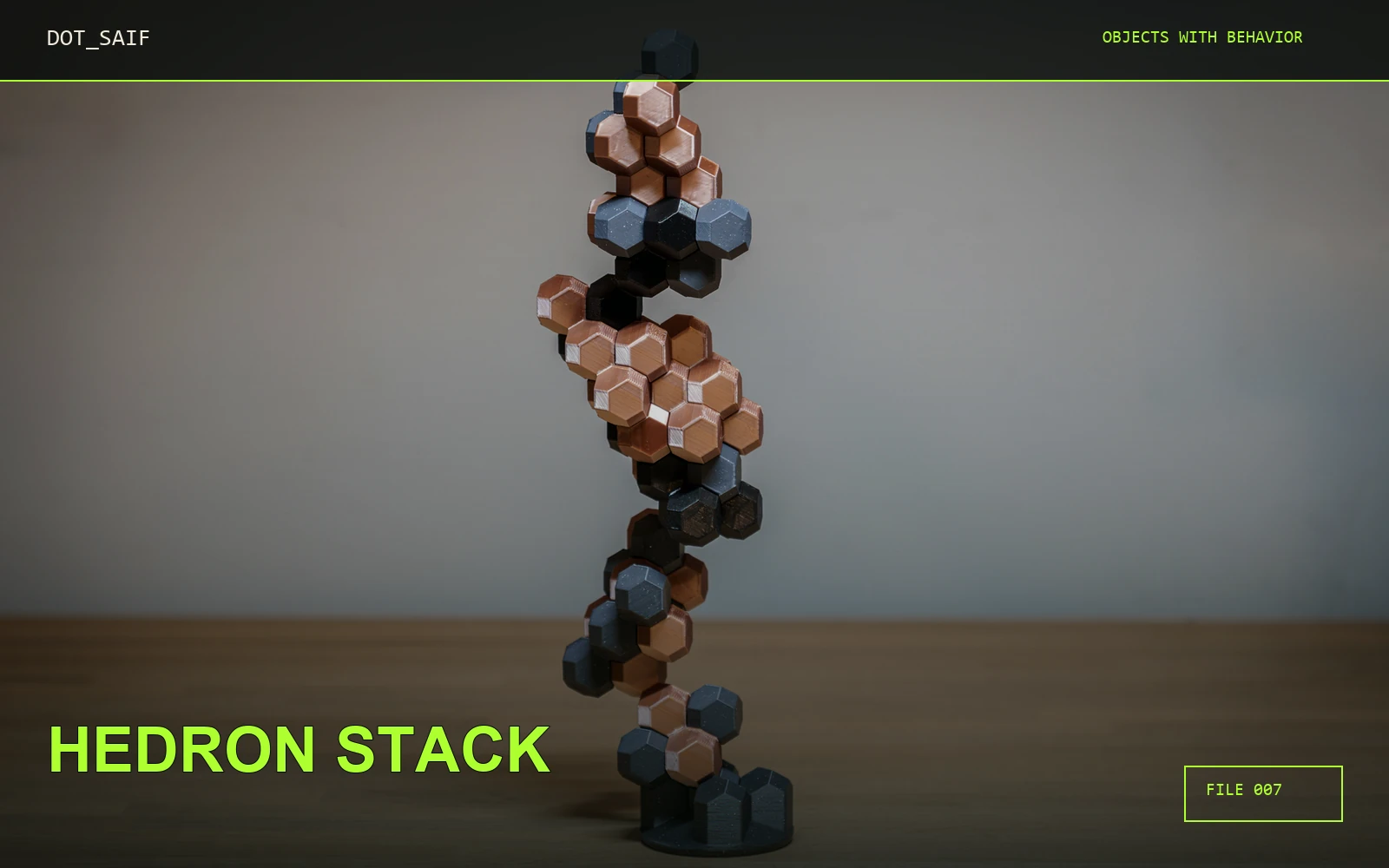 Hedron Stack Dot Saif cover