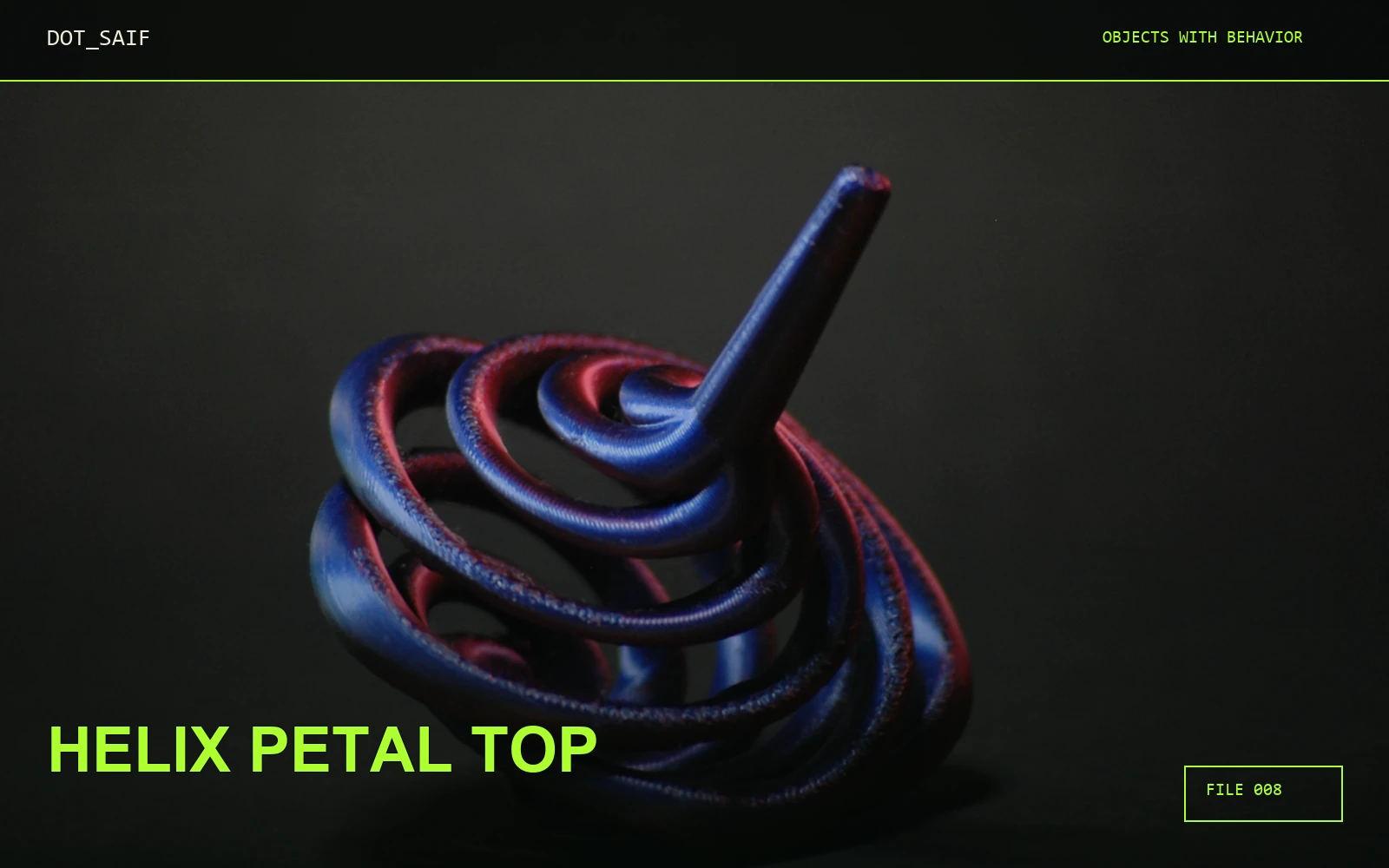 Helix Petal Top Dot Saif cover