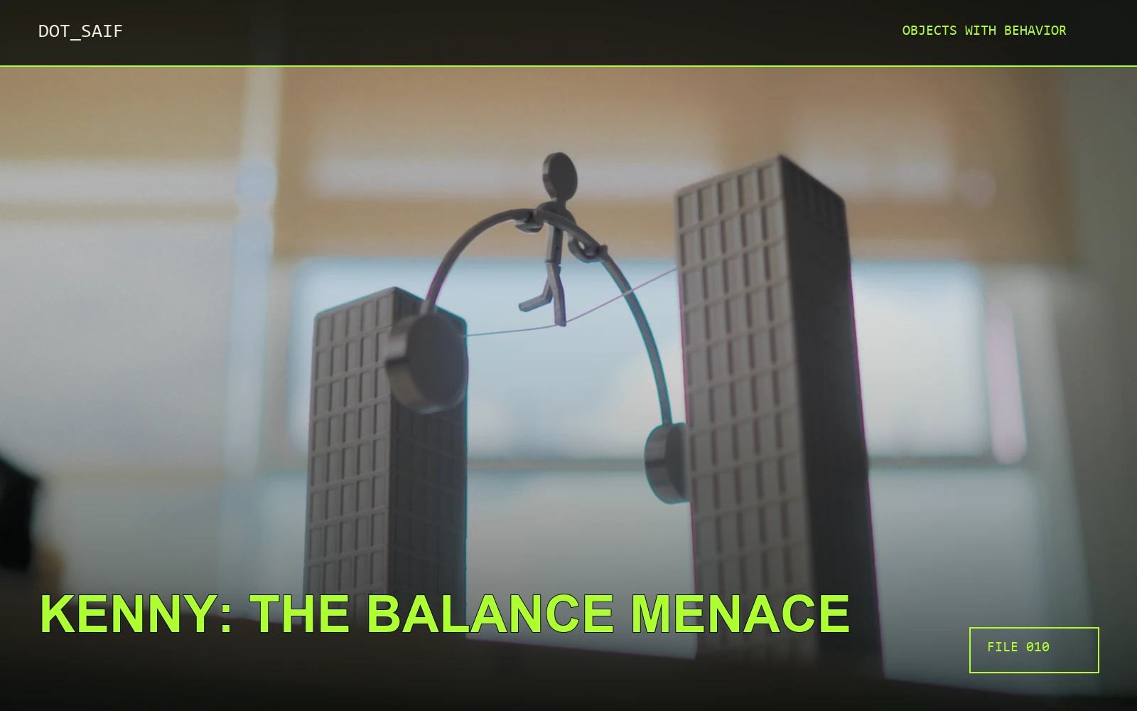Kenny: The Balance Menace Dot Saif cover