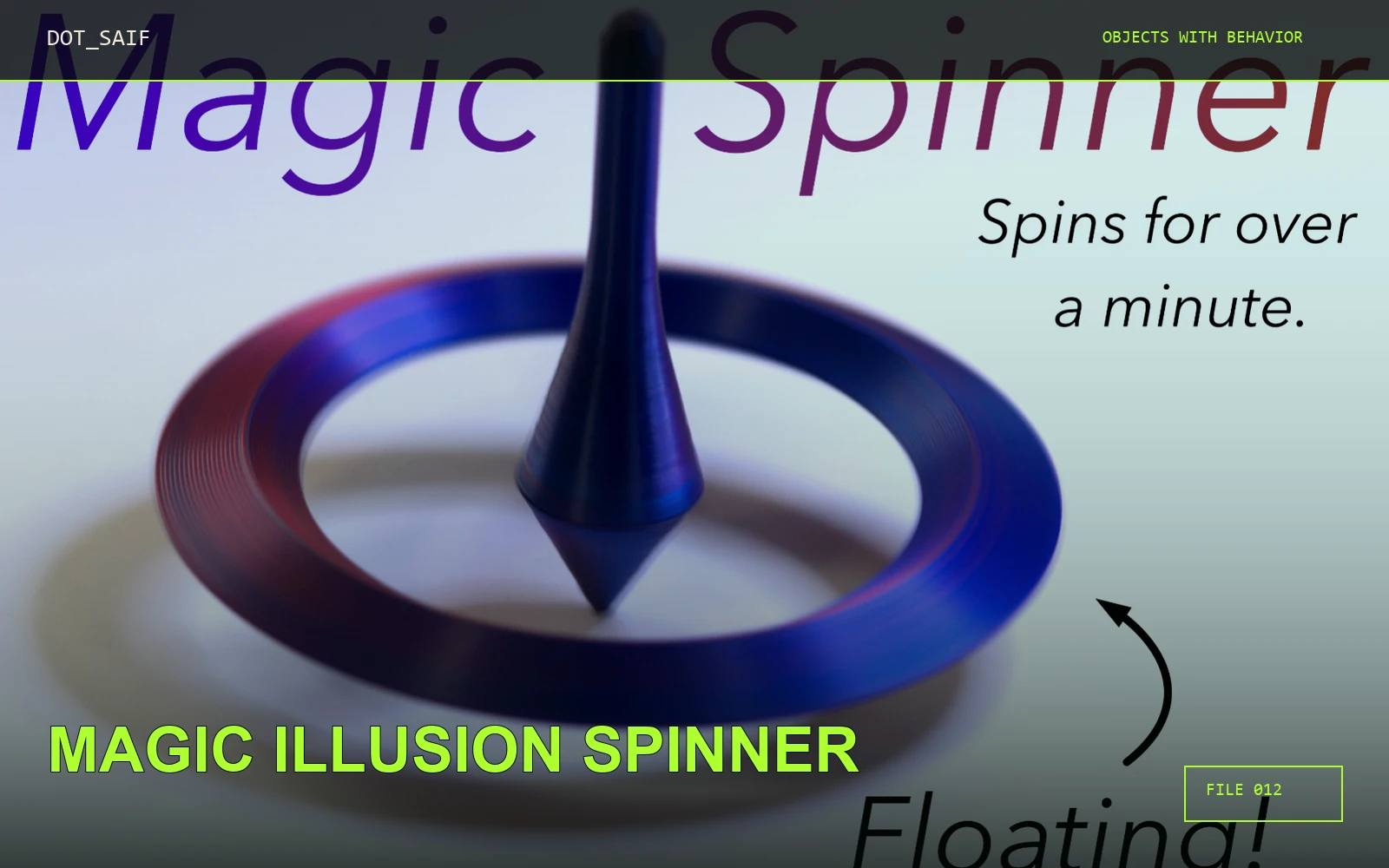 Magic Illusion Spinner Dot Saif cover