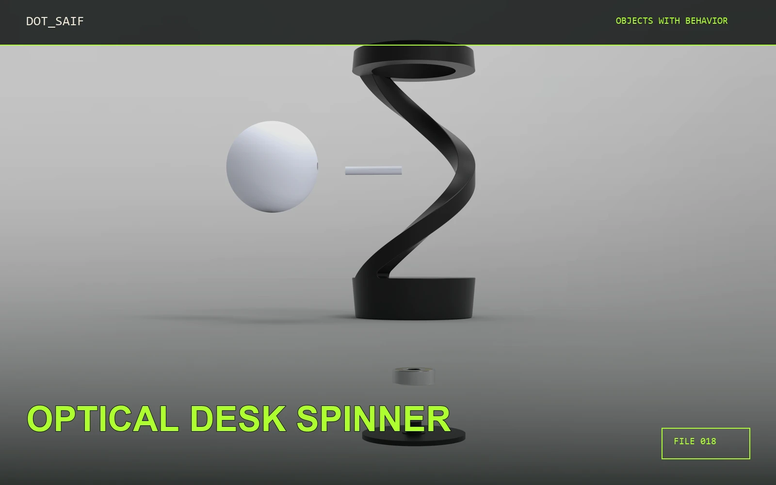 Optical Desk Spinner Dot Saif cover