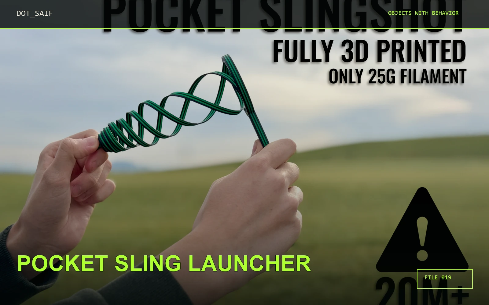 Pocket Sling Launcher Dot Saif cover