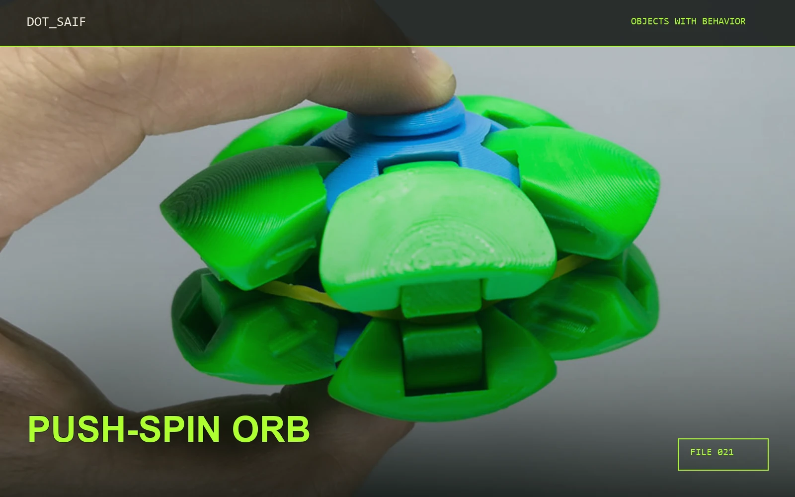 Push-Spin Orb Dot Saif cover