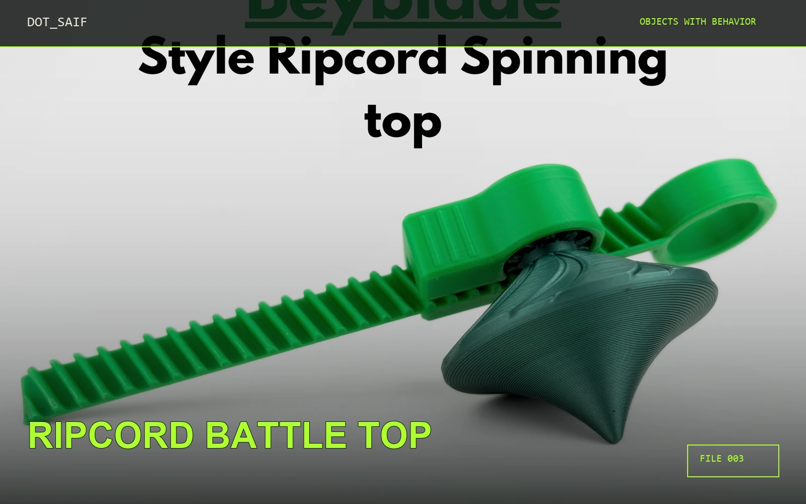 Ripcord Battle Top Dot Saif cover