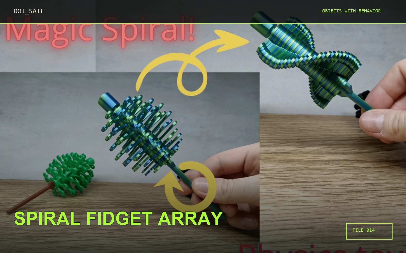 Spiral Fidget Array Dot Saif cover