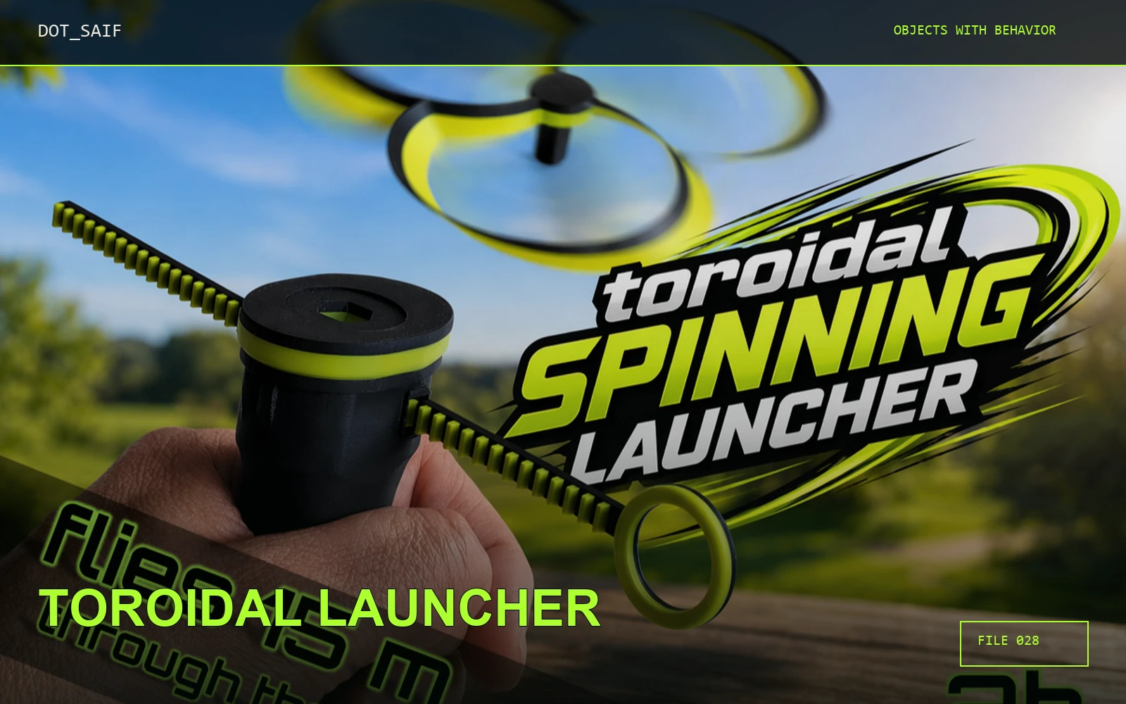 Toroidal Launcher Dot Saif cover