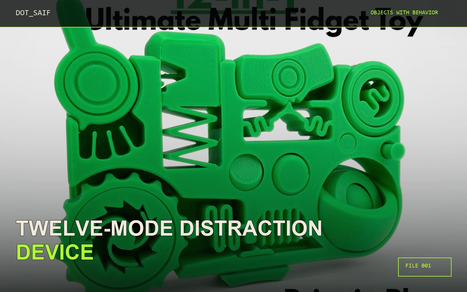 Twelve-Mode Distraction Device Dot Saif cover